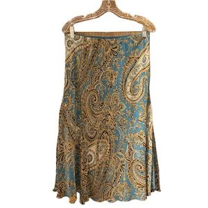 Paisley print midi skirt by Christopher and Banks
